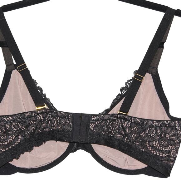 Wacoal Unlined Underwire Bra Black Size 38DDD - Picture 4 of 5